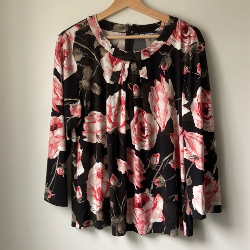 Karl Lagerfeld floral blouse